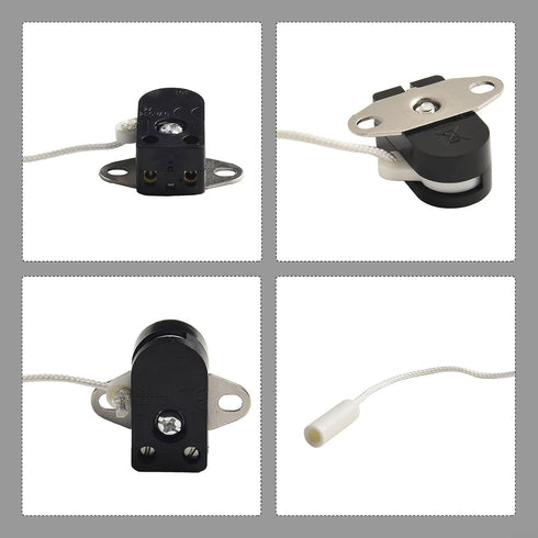 Generic 250V 2A (850C 15 36.9 mm Pull-Cord Switch for Table Lamps, Floor Lamps and Wall Lamps PC/PA+Alloy Construction