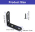 Cionyce 20 2 2 Inch 90 Pcs L Bracket Right Angle Corner Brace, Stainless Steel x DegreeBracket with Screws for Shelves