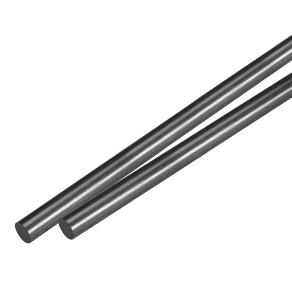 MECCANIXITY 2 Pcs Carbon Fiber Rod, 9.5mm x 420mm Matte Pole Rod for DIY Tool, RC Plane Quadcopter Arm