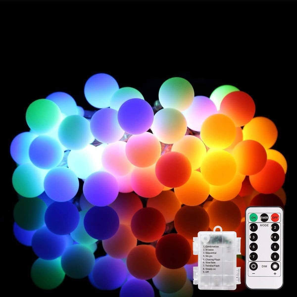 ALOVECO LED String Lights 18ft 50 LEDs Battery Operated String Lights with