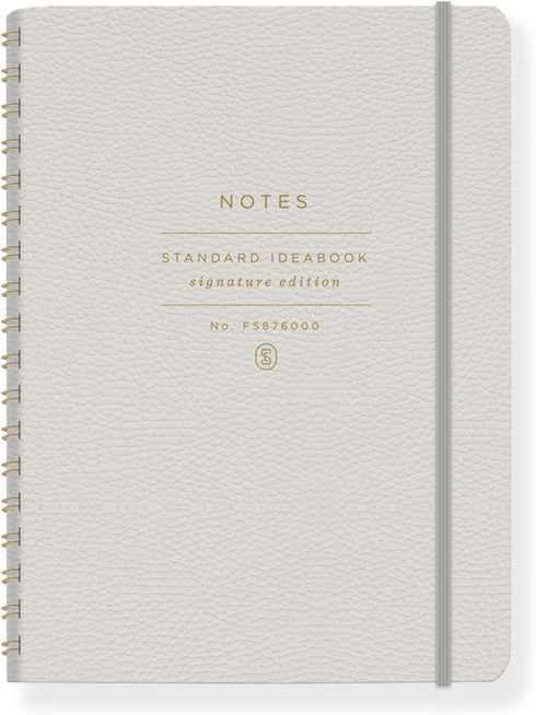 Fringe Studio Vegan Leather Cover Travelbook, STANDARD TAUPE, 5" x 6.875", 160 Pages