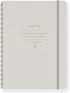 Fringe Studio Vegan Leather Cover Travelbook, STANDARD TAUPE, 5" x 6.875", 160 Pages