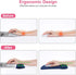 MOSISO Ergonomic Wrist Rest Support for Mouse Pad & Keyboard Set, Navy Blue Non-Slip Base Cushion for Home/Office