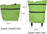 CATPAN Foldable Shopping Cart with Wheels:Portable Shopping Bag with Wheels,Grocery Cart on Wheels Foldable,Collapsible