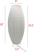 (1, 19.2"x8.5"x8.5") Paper Lamp Desk Lantern Table Lamps Rice Paper Bedside Nightstand Portable Small Light for Living