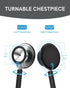 FriCARE Dual Head Stethoscope for Nurses, Medical Students, Paramedics, FSA/HSA Eligible Estetoscopio (Black Tube)