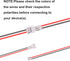 smseace 25pair 26AWG JST 1.25mm 2pin Wire Connectors 100mm Cable for Indoor 3D Plane LED Light