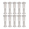 uxcell Screw Post Fit for 5/16"(8mm) Hole Dia, Male M6x30mm Belt Buckle Binding Bolts Leather Fastener Carbon Steel (10