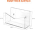 Richboom Acrylic Mail Holder, Envelope Holder for Desk Countertop Letter Holder for Home Office School (1 Section Clear) by Richboom