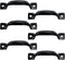 Antrader Cabinet Hardware Handle Pull, Black, 1-3/4" (45mm) Hole Centers, 6 Pack
