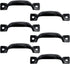 Antrader Cabinet Hardware Handle Pull, Black, 1-3/4" (45mm) Hole Centers, 6 Pack
