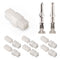 JRready ST6408 Standard .062" 4-Circuits Connectors, Compatible with Molex Standard 4 Pins Male & Female