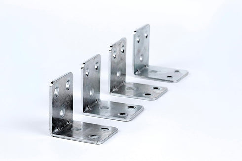 20 Pack Sets 1.4" 1.2" 90 L Bracket Corner Brace Metal x - L Brackets for Shelves - L Metal Connector - Stainless Steel