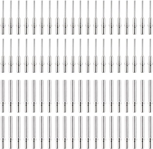 JRready ST6260 DTM Series Connector Kit, 40 PCS Male & 40 PCS Female Closed Barrel Terminals for Deutsch 22-20 AWG