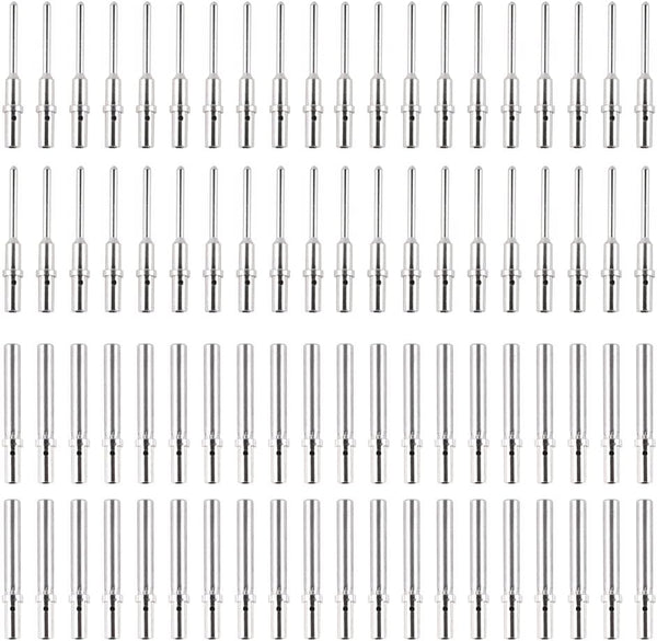 JRready ST6260 DTM Series Connector Kit, 40 PCS Male & 40 PCS Female Closed Barrel Terminals for Deutsch 22-20 AWG