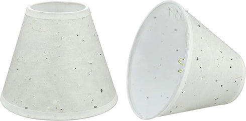 Aspen Creative 32116-2A, Hardback Empire Clip-On Chandelier Lamp Shade, Off-White, 3" Top x 6"