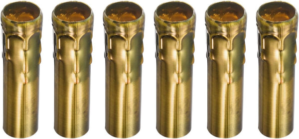 MECCANIXITY Candle Socket Covers, 4 Inch Tall Chandelier Sleeves Bulb Light Base