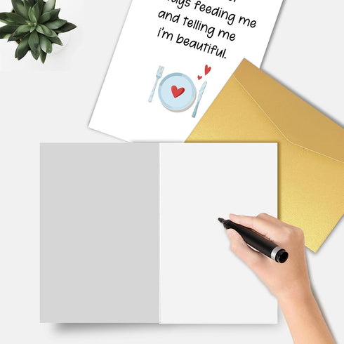 Goroar Funny Valentines Day Card for Him, Humor Valentines Day Card Gift for Boyfriend, Anniversary Card from Wife