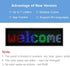 LED Name Badges, OUHL Upgraded Name Tag Cellphone Programmable Rechargeable Business Badges with Magnet Pin