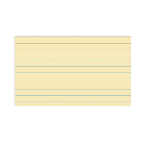 C-Line 3 5 100/PK (48810) x Index Cards, Assorted Colors, Ruled