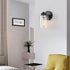 KENMI 1-Light Bathroom Black Vanity Light Matte Black Wall Sconce Vintage with Clear Glass Shade, Hallway Light Fixture