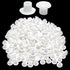 100Pcs 3/16 Inch Plastic Hole Plugs, 5 mm White Screw Hole Covers,