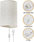 3 Set Plug in Wall Sconce, Colors Wall Sconces of Two, Industrial Plug in Wall Light, Wall Sconce Lighting On/Off