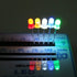 500Pcs (5 100P) 3MM DiCUNO Colors x Light Emitting Diode, White/Red/Yellow/Green/Blue Bright Diffused LED Diodes