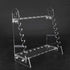Organic Glass Pipette Rack, Trapezoid Supporting Holder with 1.5cm Hole for Pipettes