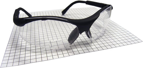 SAS Safety Sidewinder Readers Safety Glasses - Black Frame, Clear 1.5 X Reader Lens