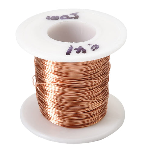 Heyiarbeit 25 AWG Magnet Wire Enameled Copper Wire 164 ft, 0.0161" Diameter for Motors and Transformers