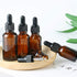 Kingrol 40 Pack Amber Glass Bottles with Glass Eye Dropper, 1/2 oz Dropper Bottles for Essential Oils and Perfumes