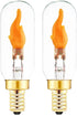 SHUWDKAR E12 Flickering Flame Bulb, Realistic Flame Effect LED Chandelier Candelabra Base,