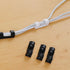 Pro Bamboo Kitchen 60PCS 40/32mm Black Self Adhesive Cable Clamps Organiser Wire Clip Light Clip Cord Concealer Data