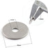 20pcs M6 304 Stainless Steel Flat Washer Adjustment Hardware Fitting Accessories for Bolts & Screws