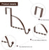 4 Pieces Over The Door Hooks Hanger Multi Hanging Storage Organizers for Coats Clothes Hoodies Hats Scarves Purses Keys