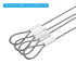 PATIKIL 20 Inch Safety Security Cable Wire, 4 Pack Stainless Steel Stage Lights Rope with Double Loop