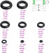 200Pcs Rubber Grommet Assortment Kit, 8 Sizes for Wiring Automotive, Plumbing, Hardware Repair Firewall