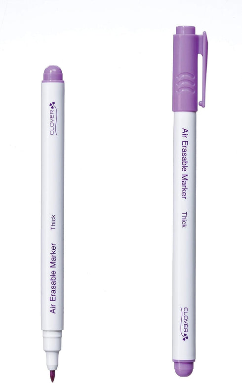 Clover Thick Air Erasable Marker, Purple, 1 Count