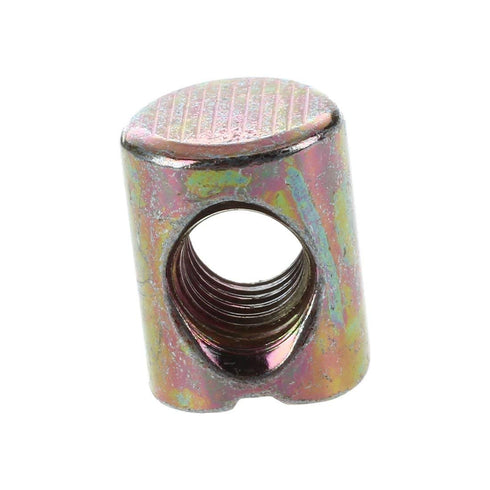 Risprsulen 10Pcs M6 Sets,Industrial Shyness Barrel Dowel Slotted Furniture Nut for Beds Crib Chairs,Fasteners,Nut