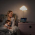 HANVOWS 3V 3000K Cloud Light Battery-Operated Wall Lamp for Nursery Kids Bedroom & Baby Room with Pull-String Switch