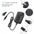 LightingWill 12V 12 2A 24W 110V 12V 5.5/2.1 Power Supply, Volt DC Power Supply, Black LED Power Adapter, AC to Wall
