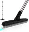 BITOPE Grout Brush Cleaner with Adjustable Long Handle Swivel V-Shaped Stiff Bristles