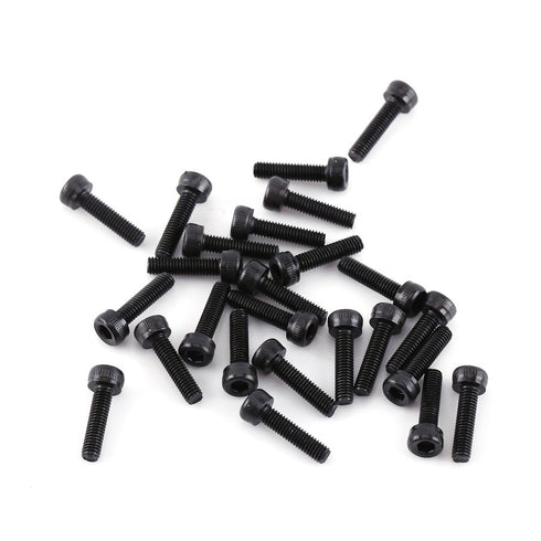 300pcs M3 Black Alloy Steel Hex Socket Screws Nuts Washer Assortment Kit (Set A Head)