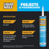 Liquid Nails Latex Projects Adhesive, 10 oz, Off-White for Interior Projects and Foamboard