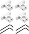 uxcell 4pcs SK10 Aluminum Linear Rod Rail Shaft Support for 10mm Diameter Shaft, Mounting Bracket for CNC