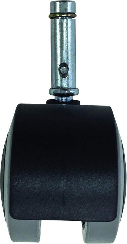 Shepherd Hardware 8748 2-Inch Thermoplastic Twin Wheel Caster, 75-lb Load Capacity, 5-Pack, Grey