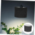 NUOBESTY Oval Fabric Lamp Shade for Desk and Floor Lamps Cloth Cover Compatible Black Exterior with White Interior