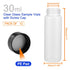 12PCS 30ml Glass Sample Bottles Small Vials with Plastic Screw Cap Container Sample Vial