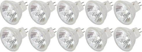 Simba Lighting MR11 Halogen 20W 12V FTD Spotlight Light Bulbs (10 Pack) GU4 Bi-Pin Base, Warm White 2700K Dimmable